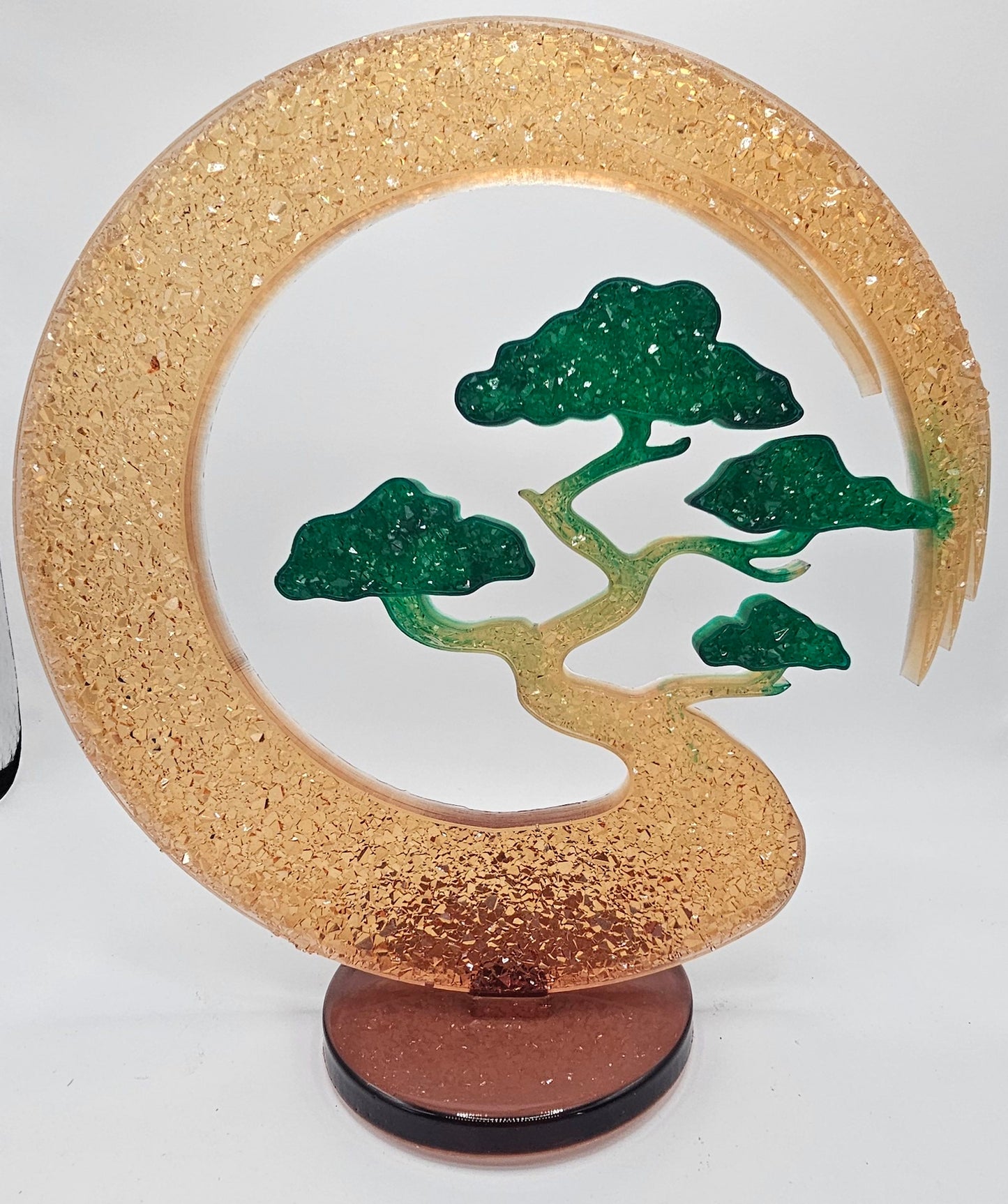 Lune bonsaï effet diamant