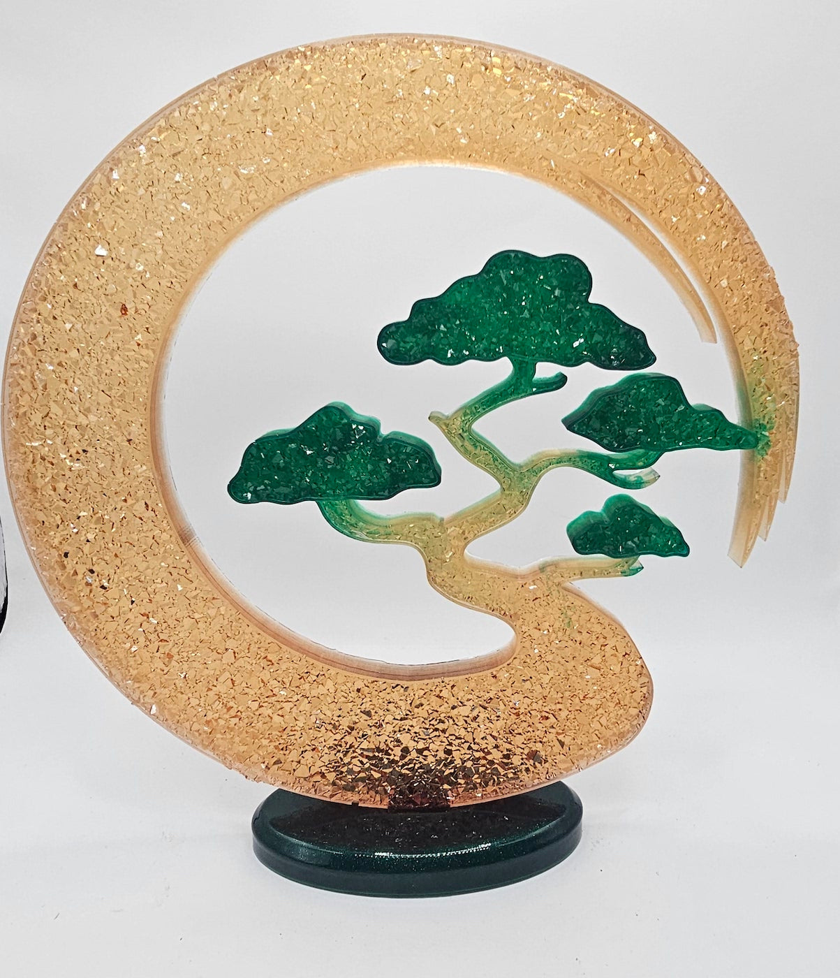 Lune bonsaï effet diamant
