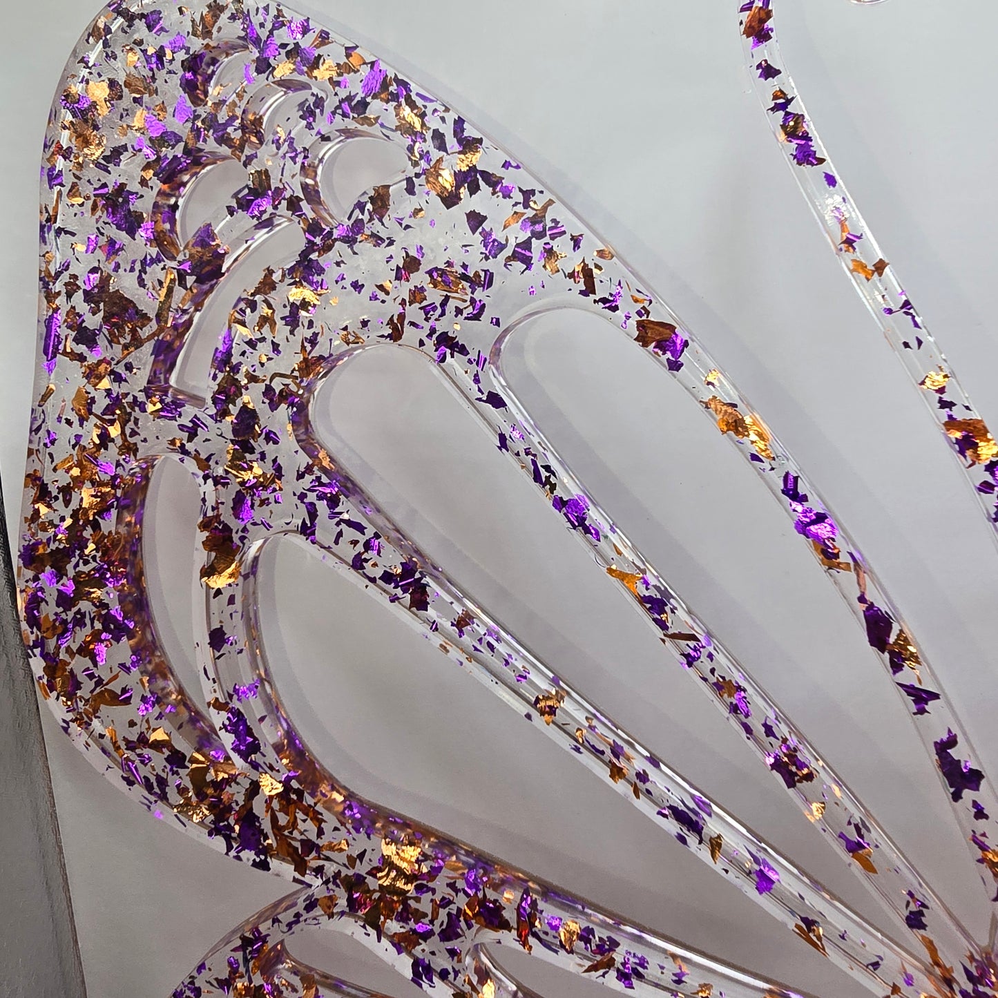 Grand papillon en résine epoxy