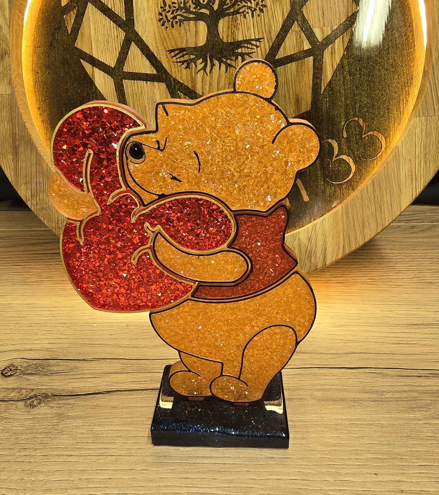 winnie l'ourson en resine epoxy