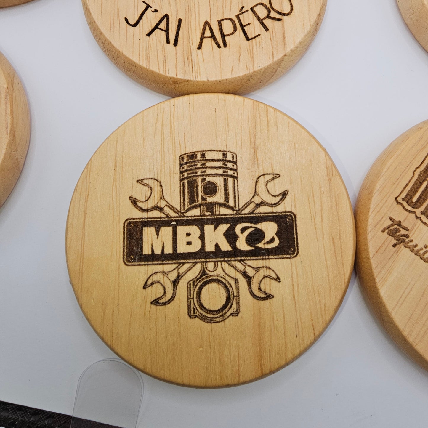 Décapsuleur en bois avec gravure laser