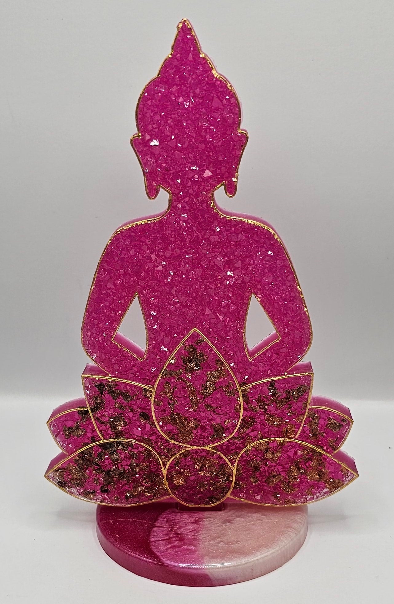 Bouddha avec lotus effet diamant