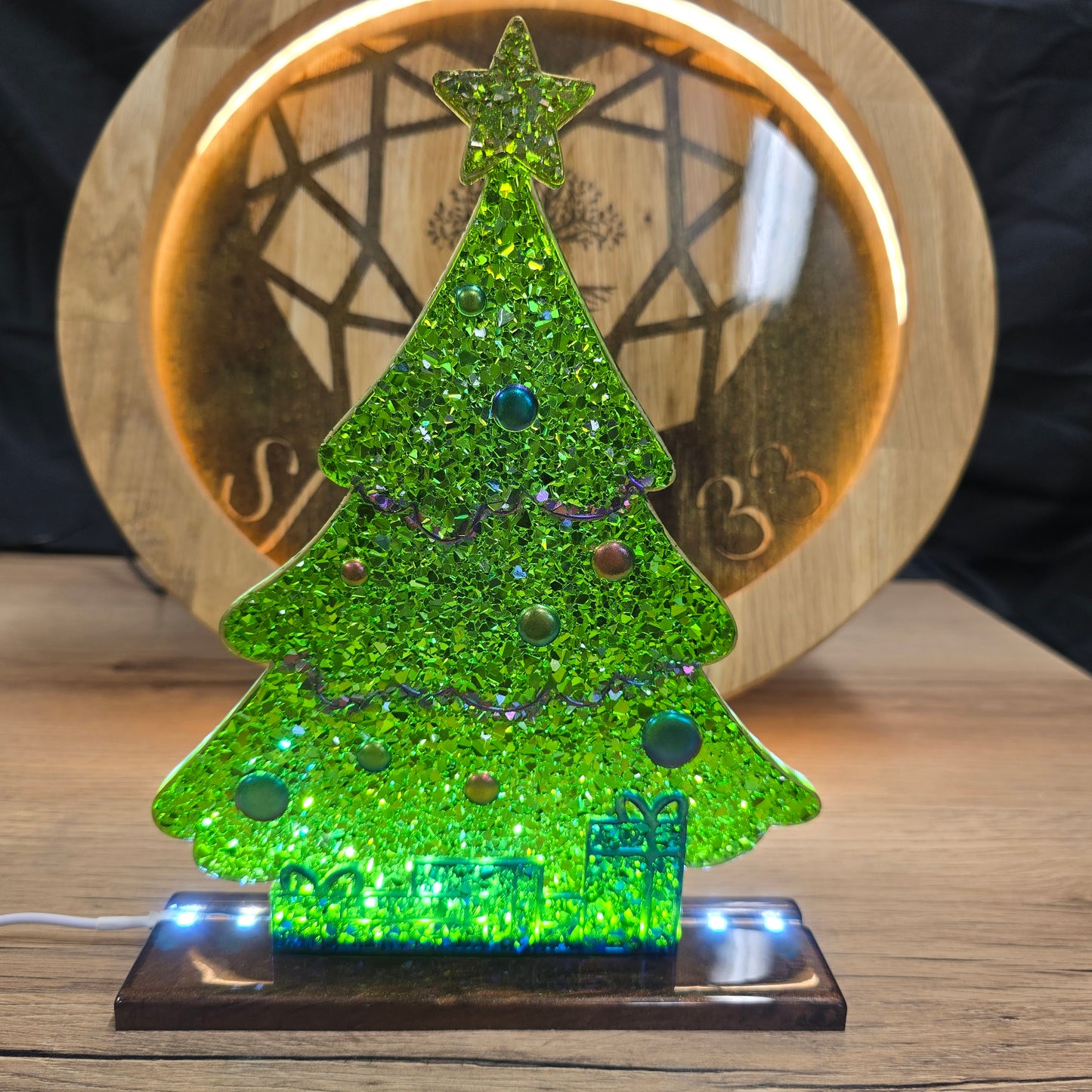 sapin de noel en résine epoxy