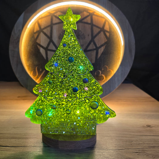 sapin de noel en résine epoxy