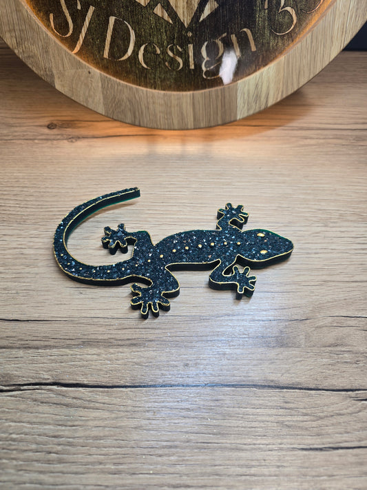 gecko en résine epoxy 